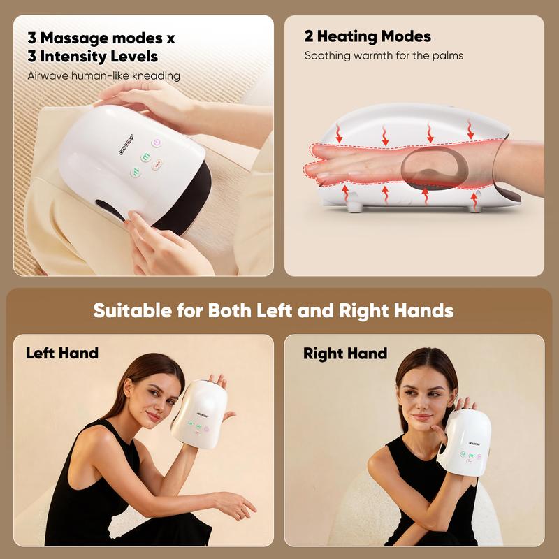 CoziHands™ Heated Hand Massager – Warm, Gentle & Cordless | The Perfect Christmas Gift for Mom 🎄